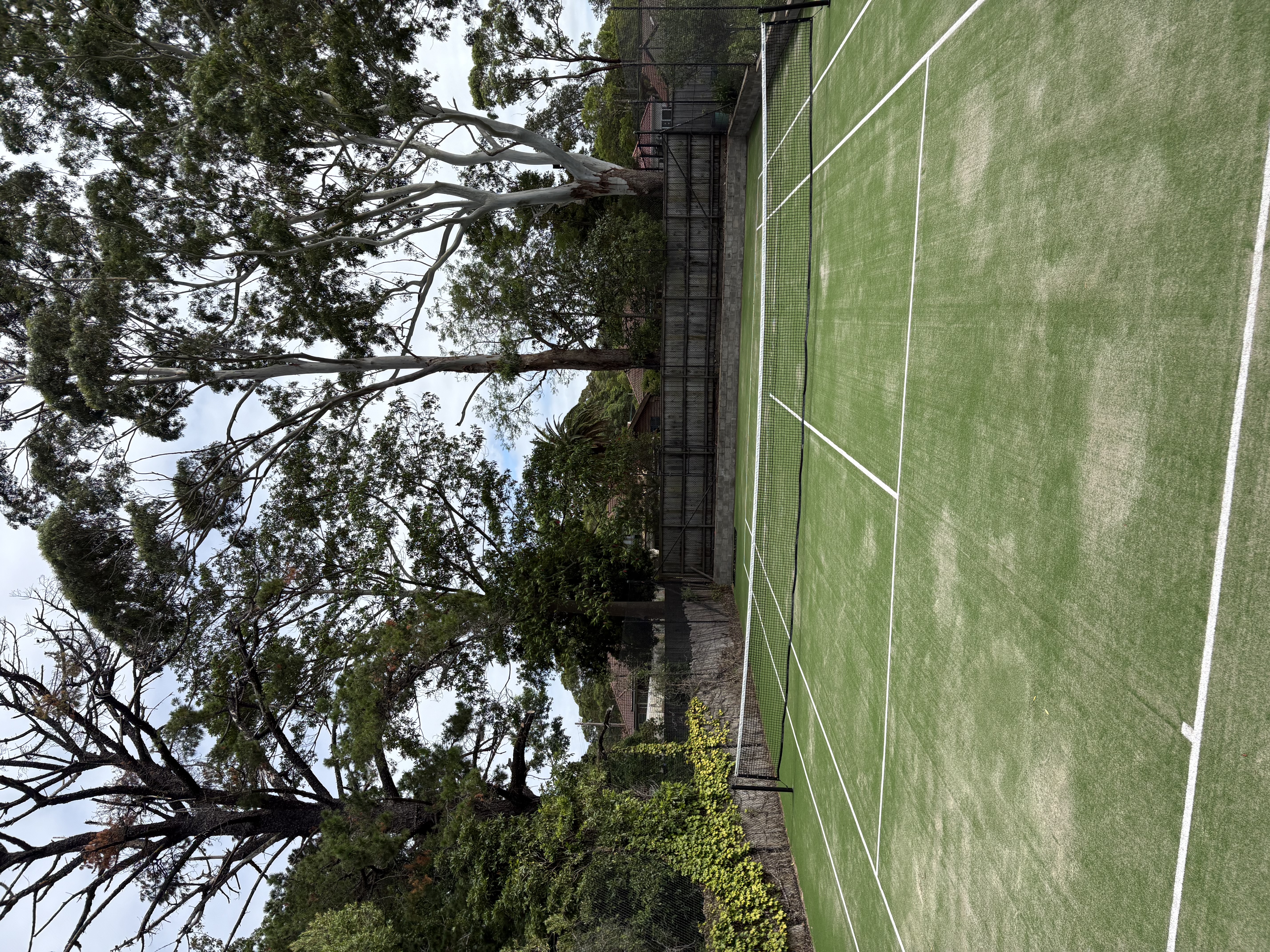 Commercial lawn mowing tennis court Sydney - ETF Gardens